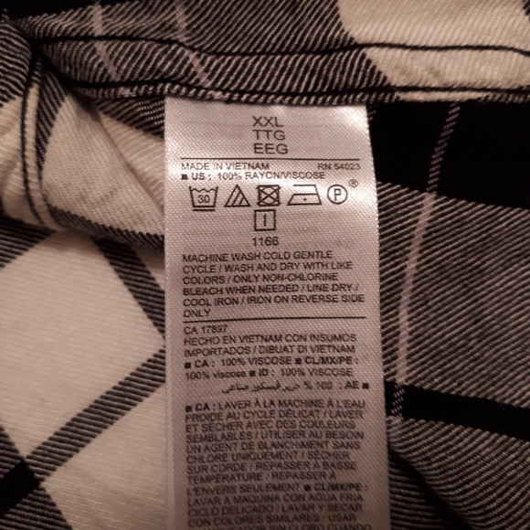 Plaid flannel tunic dress xxl - Picture 3 of 5